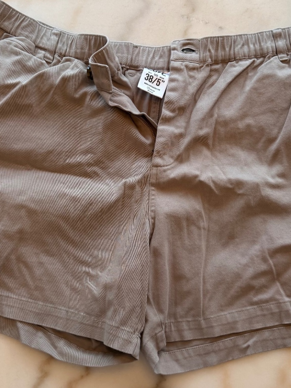 Cover / Gray / 5' 98% Cotton 2% Spandex Short w/ elastic waistband (Never Worn)